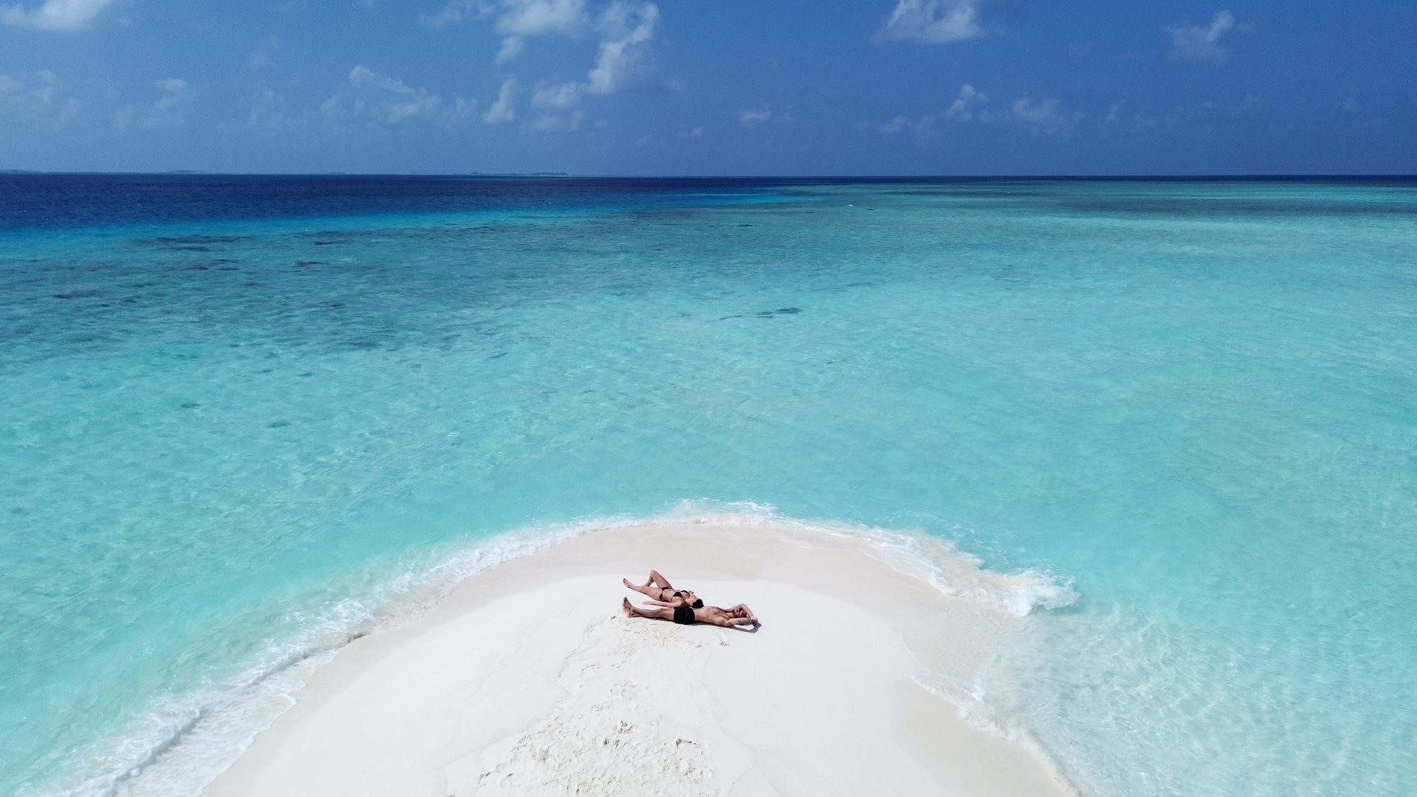 A sandbank near Niru Isle Maldives